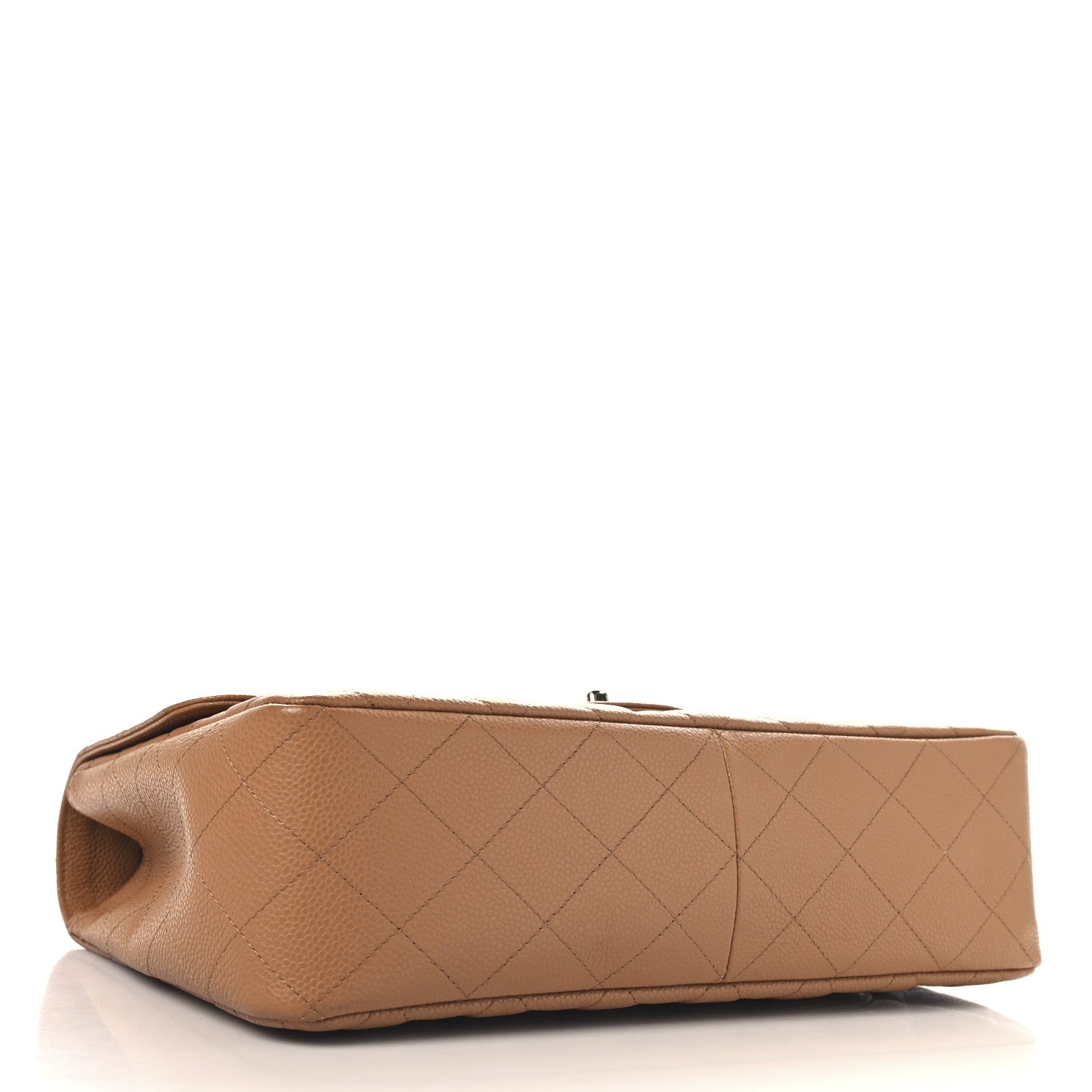 Chanel Caviar Quilted Jumbo Single Flap Light Brown 4 of 12