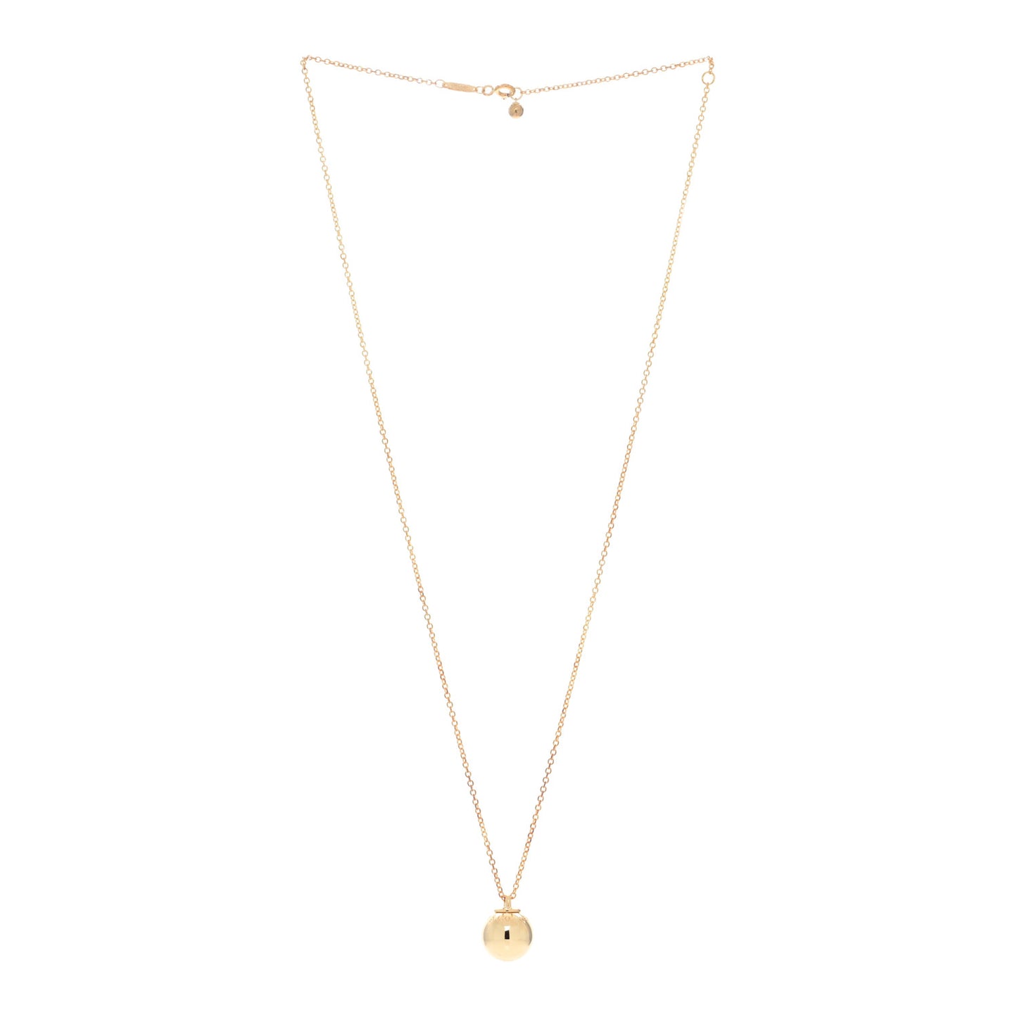 18K Yellow Gold 12.75mm HardWear Ball Pendant Necklace