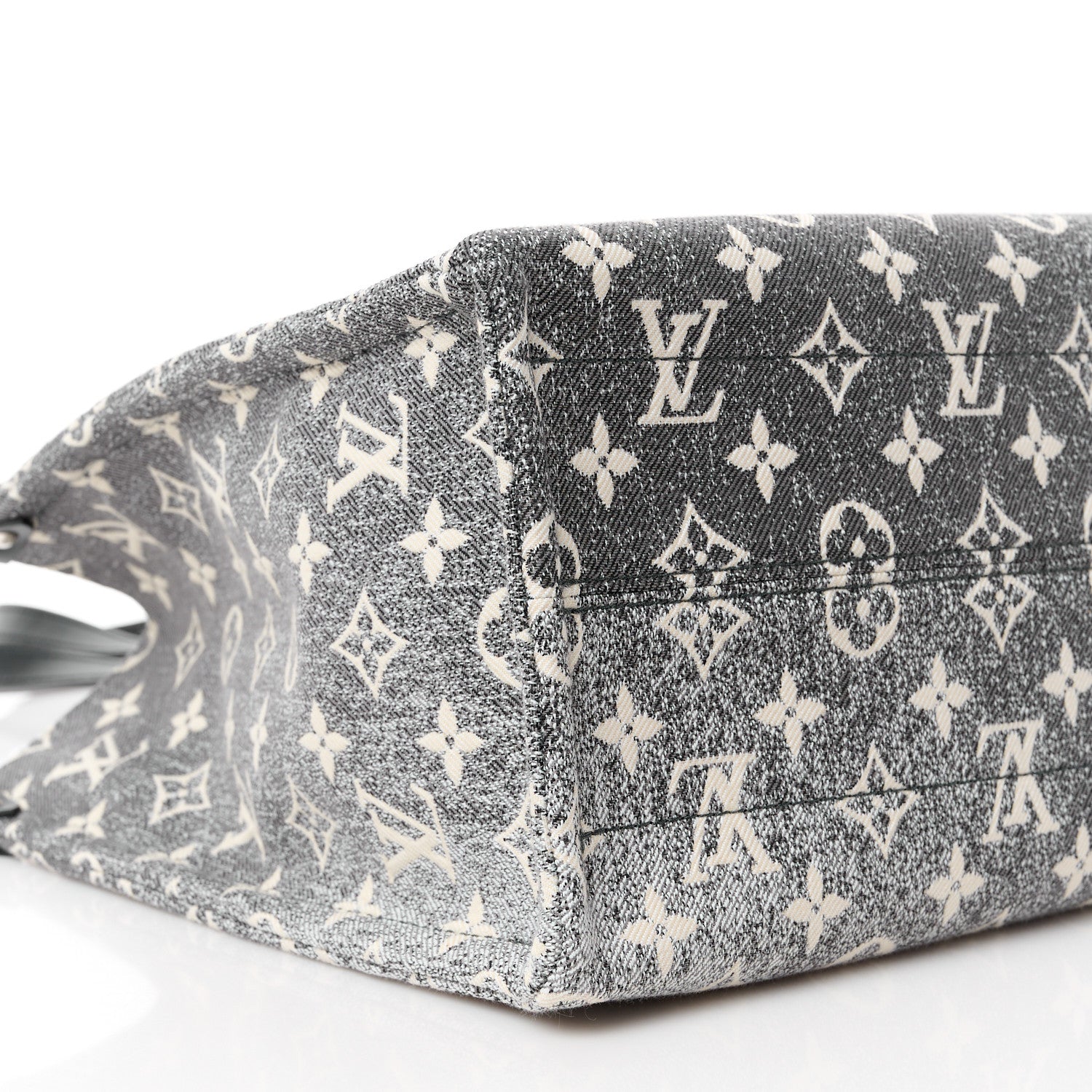 Louis Vuitton Monogram Jacquard Denim Onthego MM Black 9 of 10