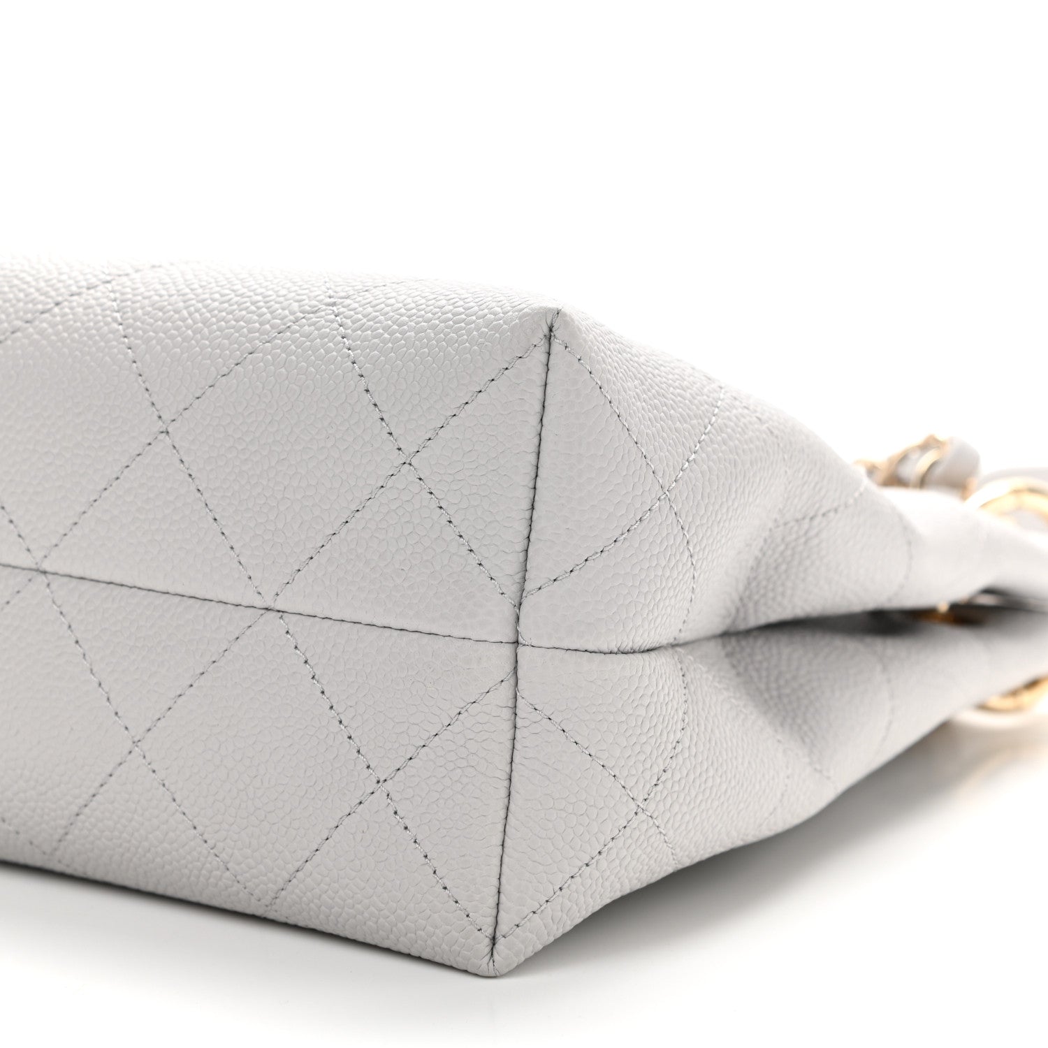 Chanel Caviar Quilted City Walk Hobo Light Grey 10 of 10