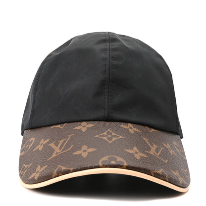 Louis Vuitton Polyester Silk Monogram LV Get Ready Cap M Black 3 of 9