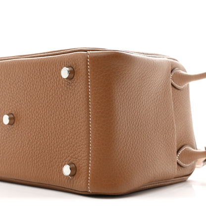 Hermes Taurillon Clemence Lindy 26 Gold 10 of 11