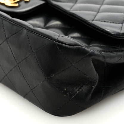 Chanel Lambskin Quilted Medium Double Flap Black 9 of 10