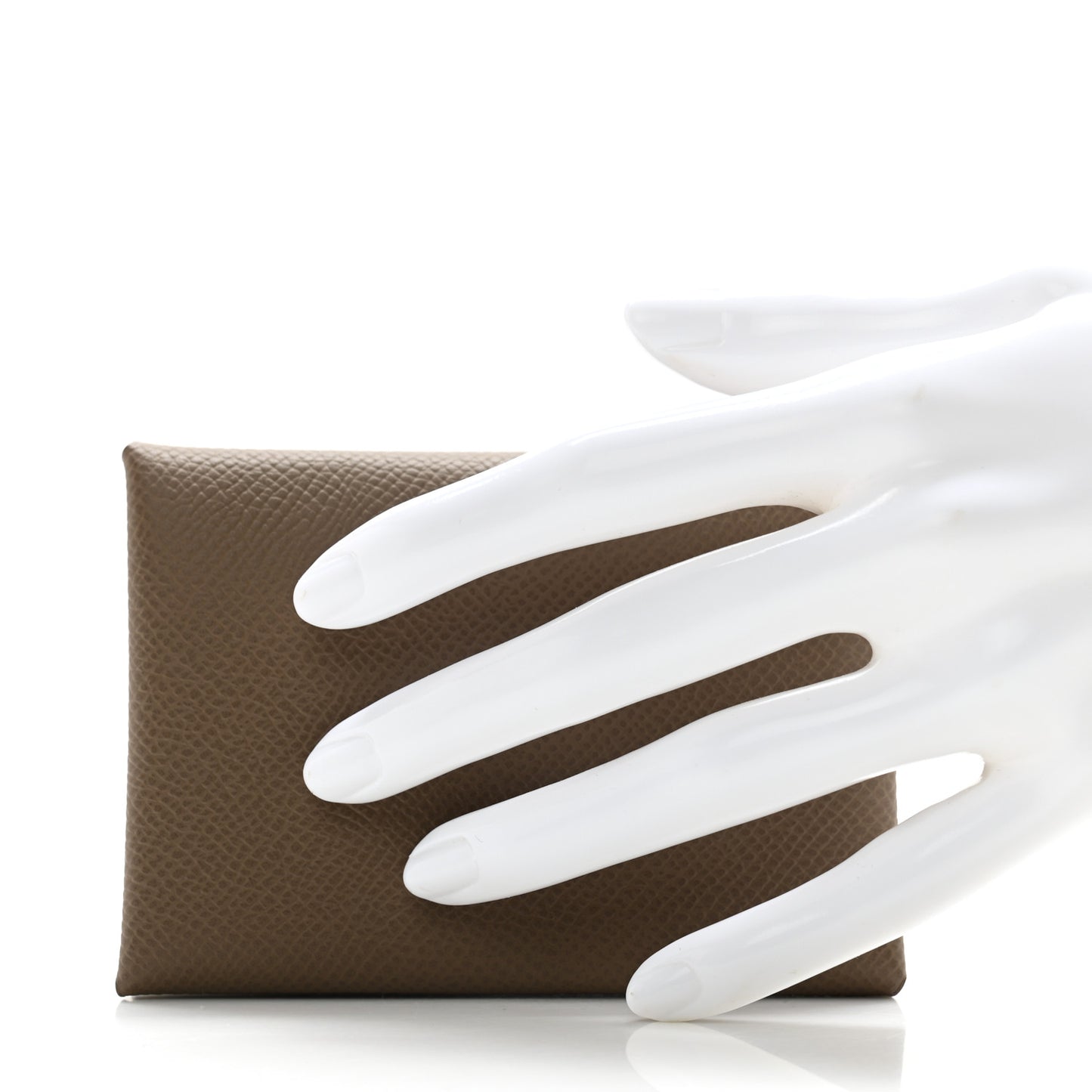 Epsom Calvi Duo Card Case Etoupe