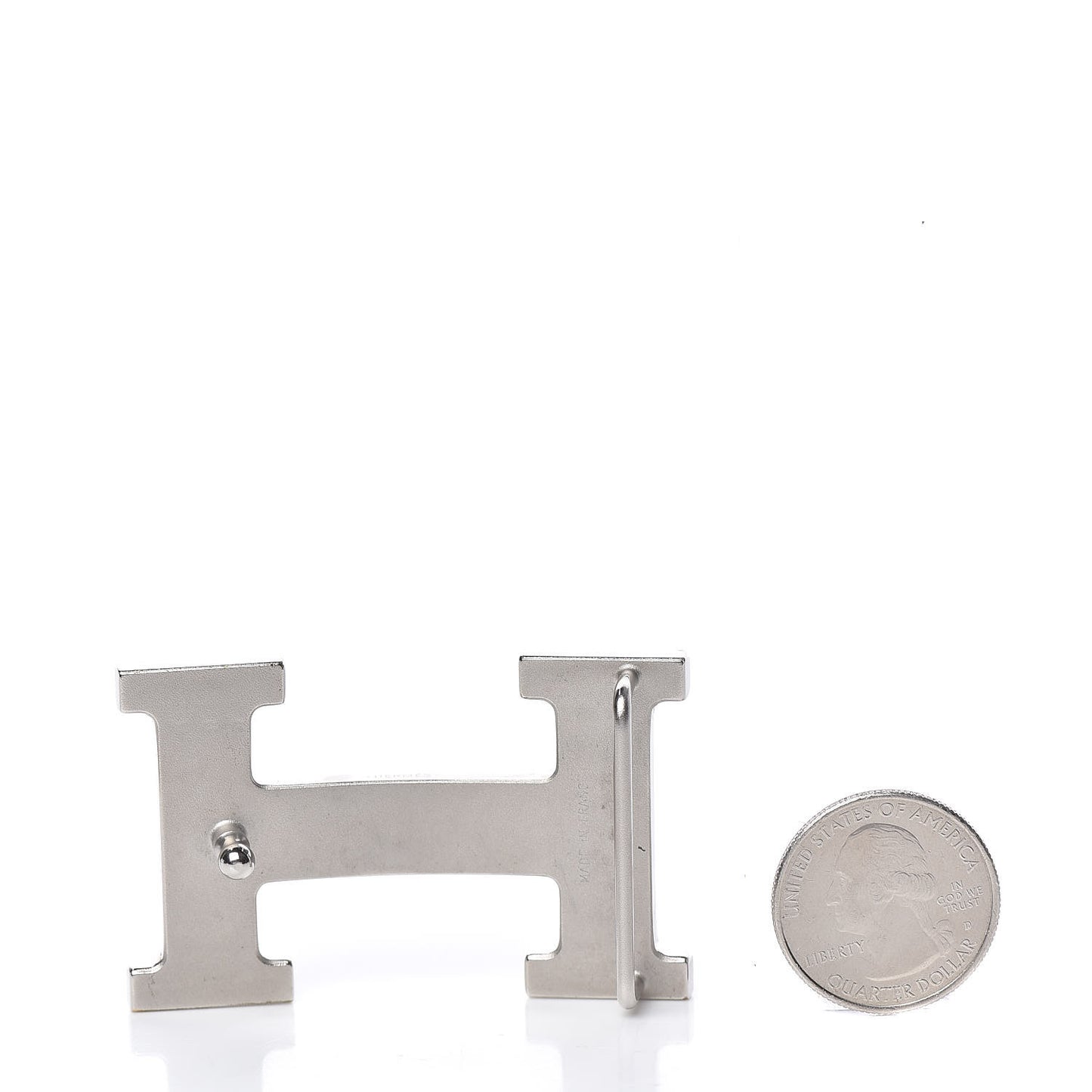 Brushed Palladium 32mm H Belt Buckle