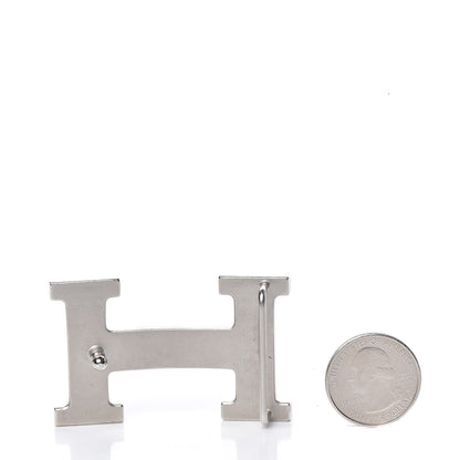 Hermes Brushed Palladium 32mm H Belt Buckle 2 of 7