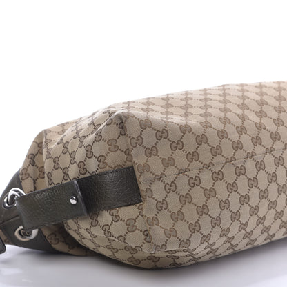 Gucci Monogram Bamboo Bar Medium Tote Olive 5 of 12