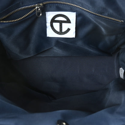 Telfar Vegan Leather Medium Shopping Bag Navy 5 of 8