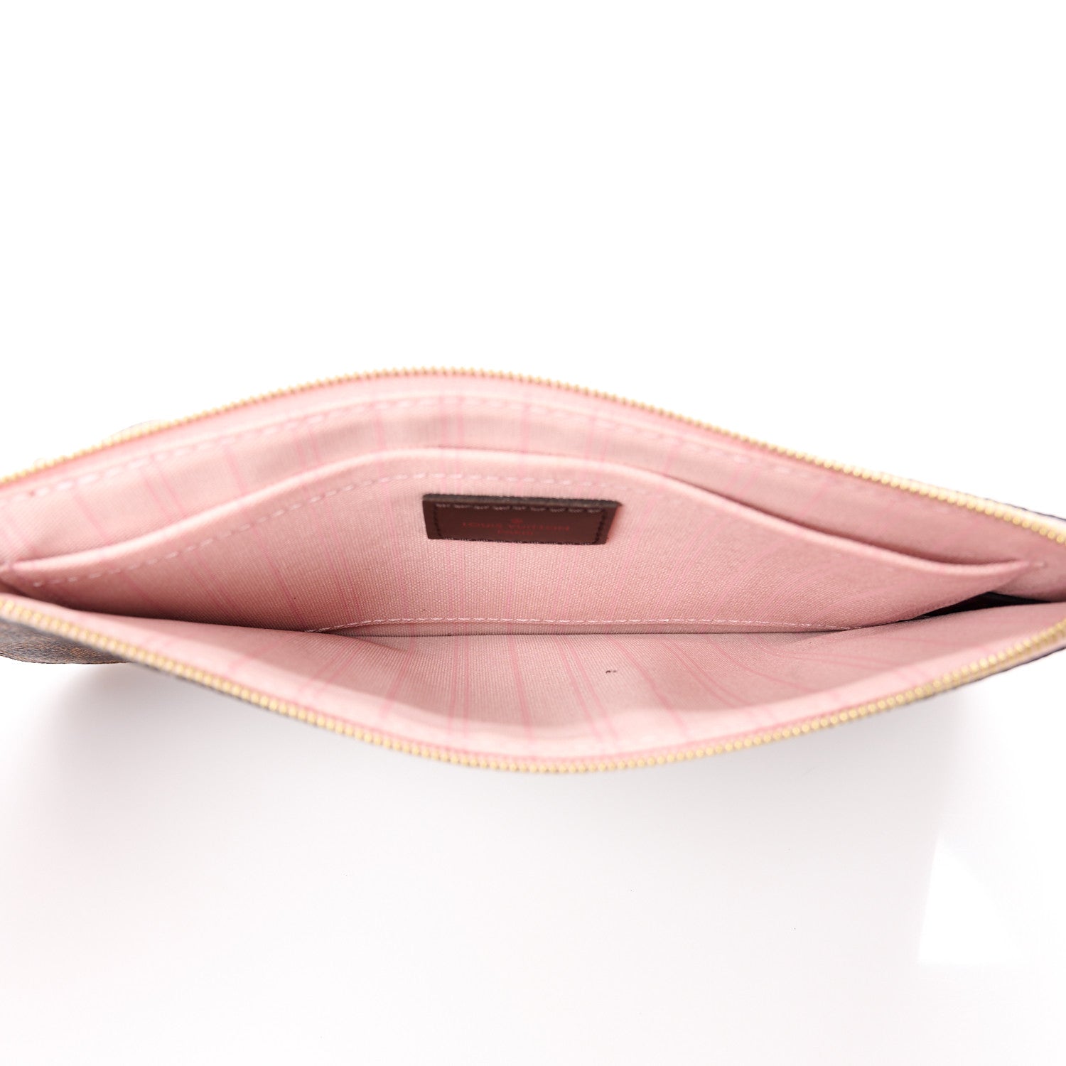Louis Vuitton Damier Ebene Neverfull MM GM Pochette Rose Ballerine 4 of 14
