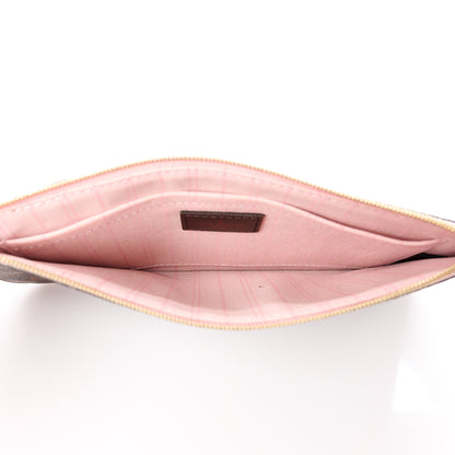 Louis Vuitton Damier Ebene Neverfull MM GM Pochette Rose Ballerine 4 of 14
