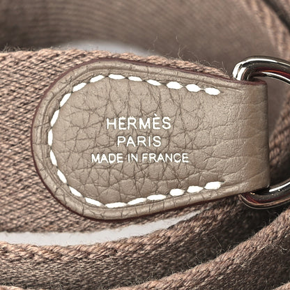 Hermes Taurillon Clemence Evelyne TPM Etoupe 7 of 12
