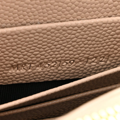 Saint Laurent Grain De Poudre Classic Monogram Kate Tassel Chain Wallet Dark Beige 7 of 11