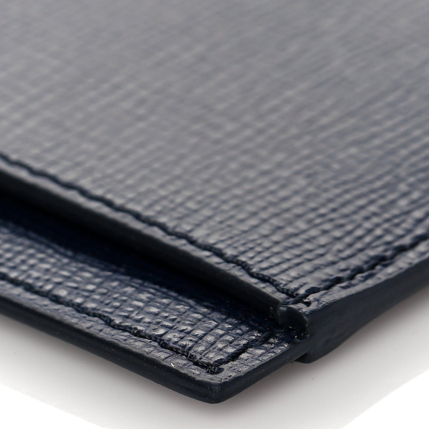 Calfskin Card Holder Dark Navy