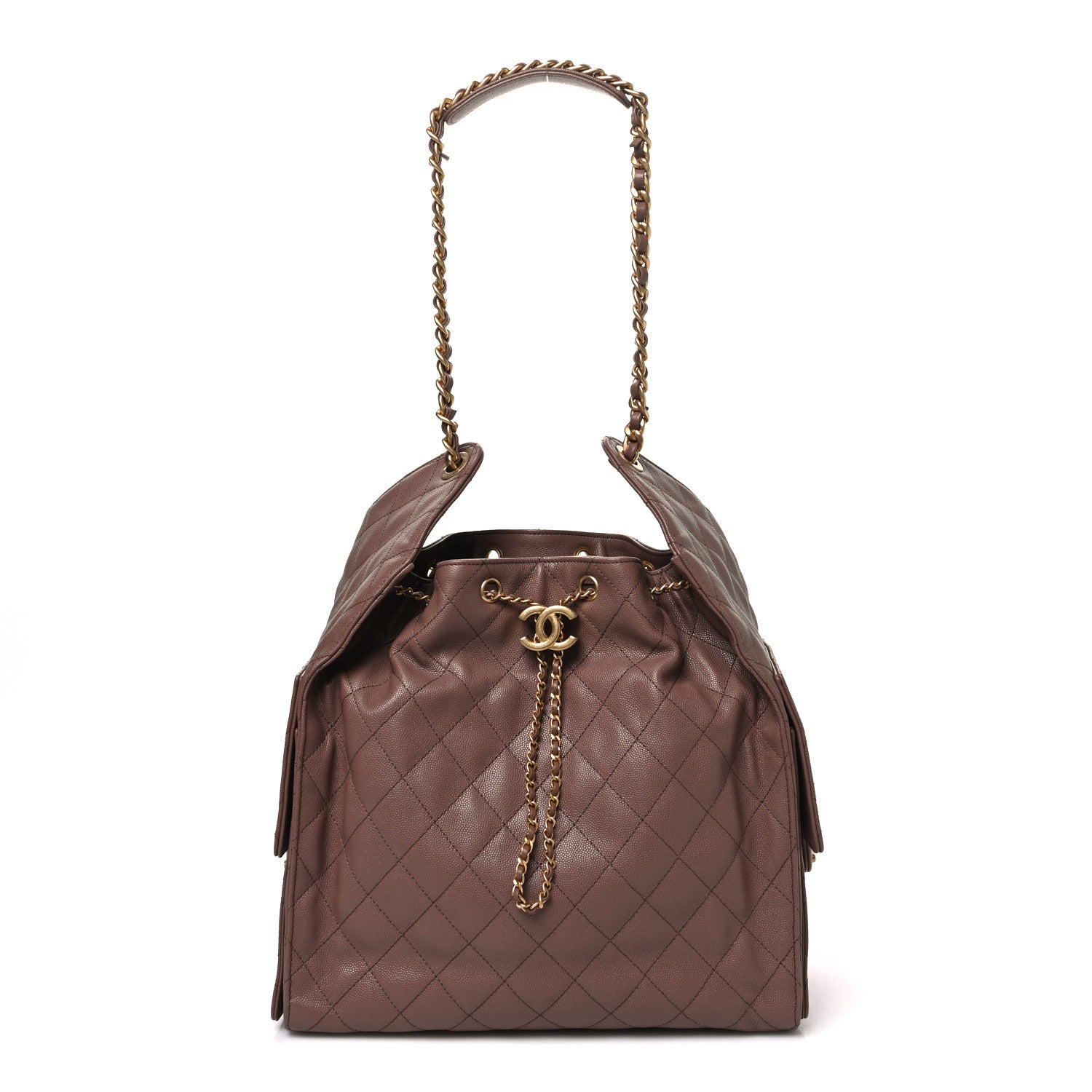 Chanel Caviar Quilted Medium Chanel 25 Handbag Brown 1 of 12