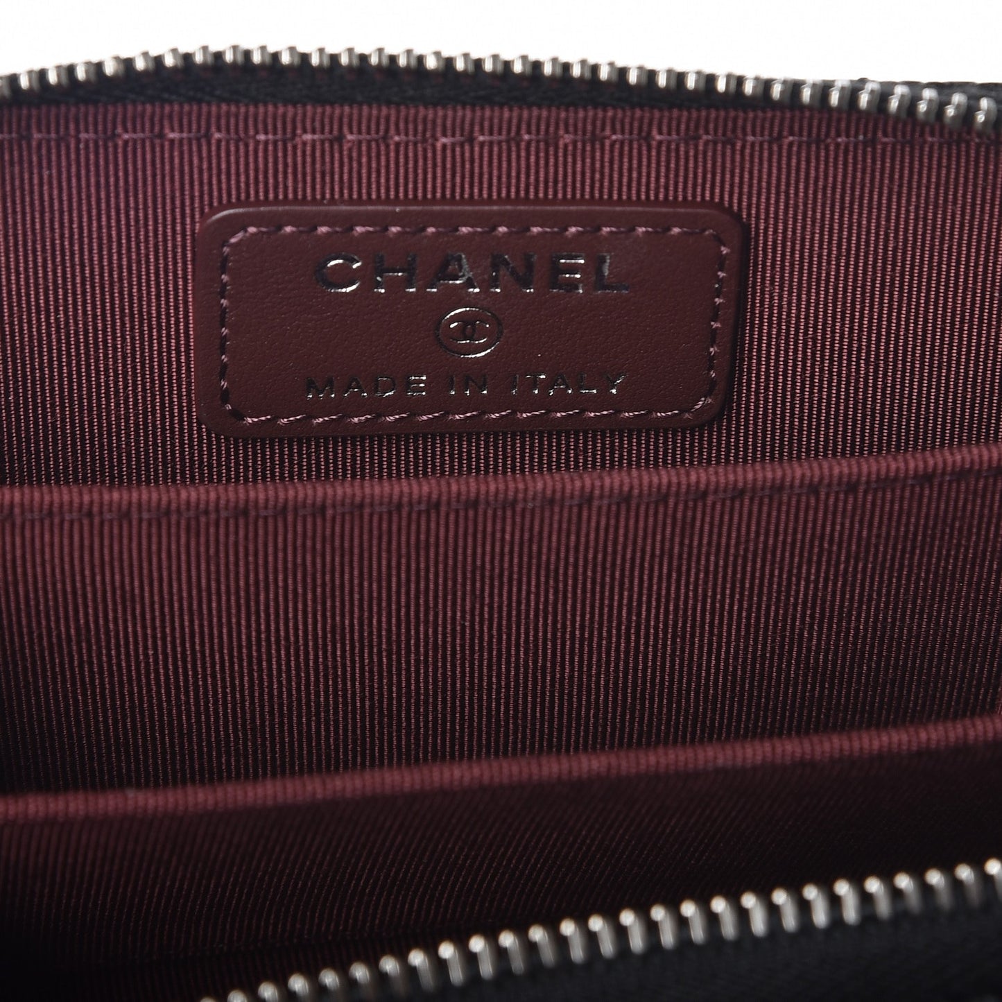 Caviar Quilted Zip Coin Purse Black