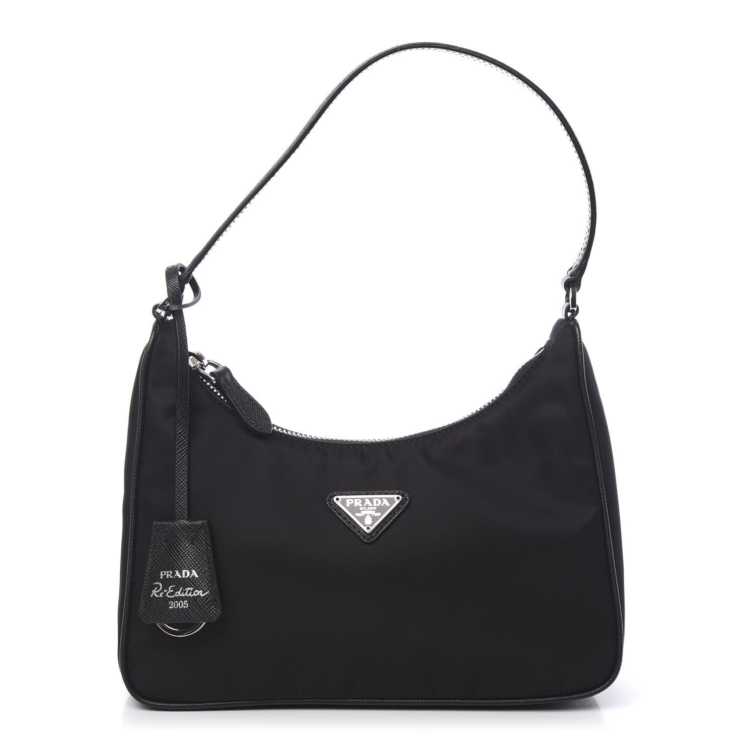 Prada Tessuto Nylon Saffiano Mini Re-Edition 2005 Bag Black 1 of 9