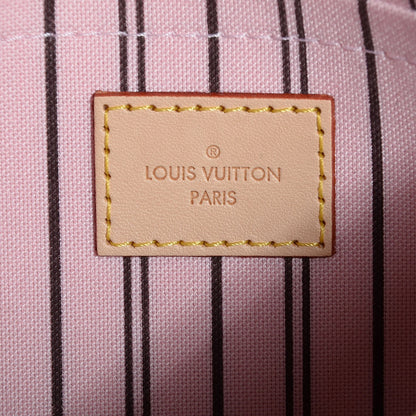 Louis Vuitton Monogram Neverfull MM GM Pochette Rose Ballerine 7 of 9