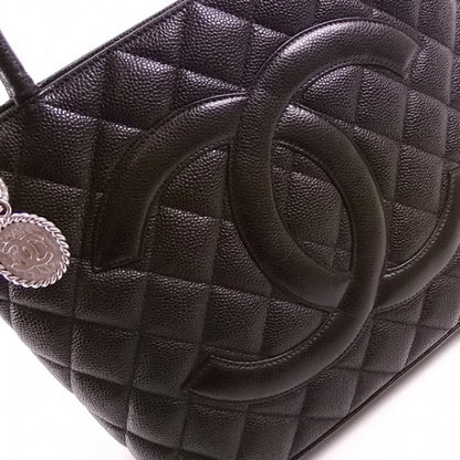 Chanel Caviar Medallion Tote Black 7 of 12