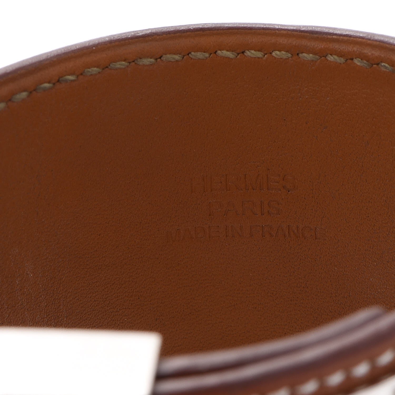 Hermes Barenia Collier De Chien CDC Bracelet L Fauve 5 of 10