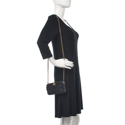 Chanel Caviar Quilted Small Boy Clutch With Chain Black 2 of 10