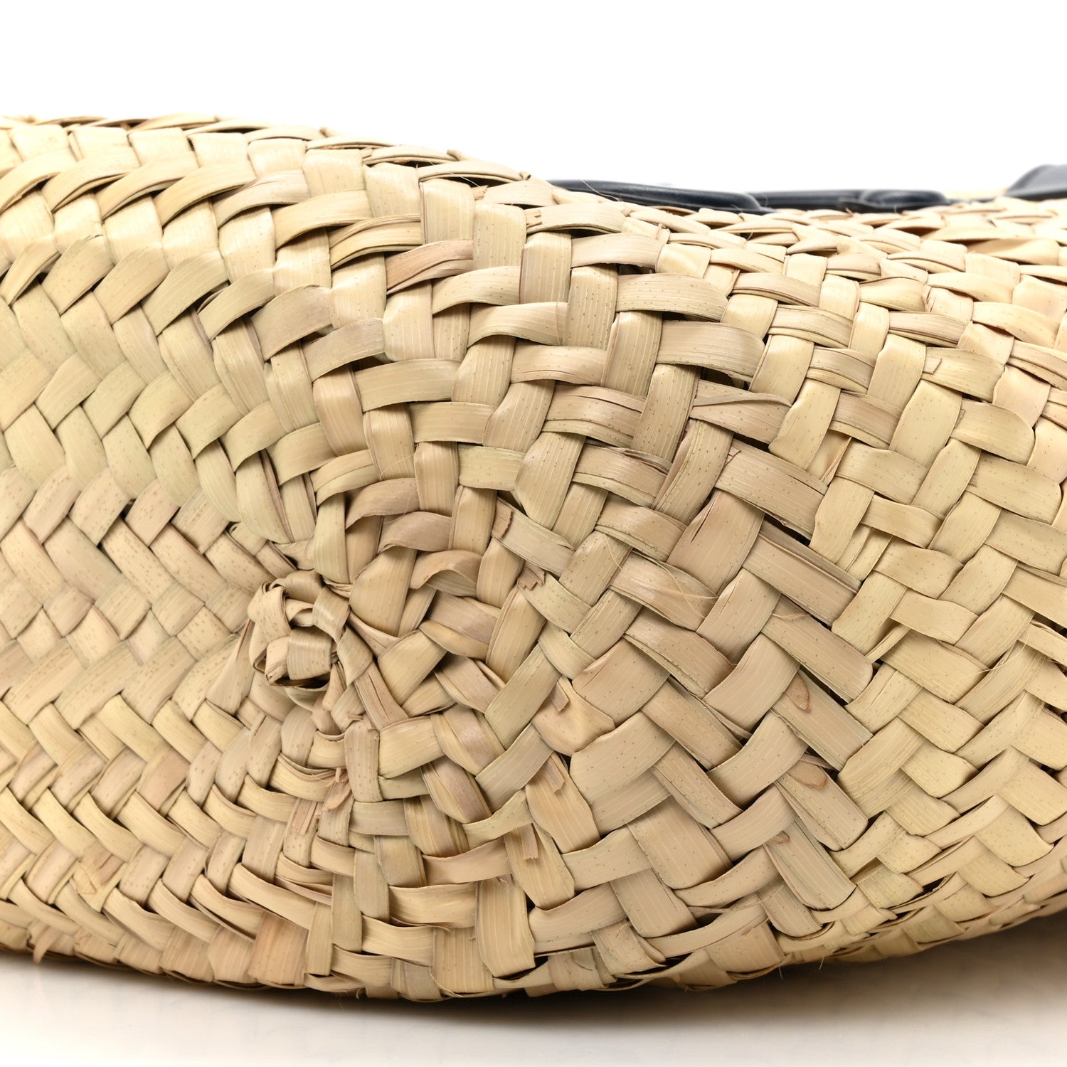 Celine Raffia Calfskin Triomphe Nano Panier Navy Blue 8 of 9
