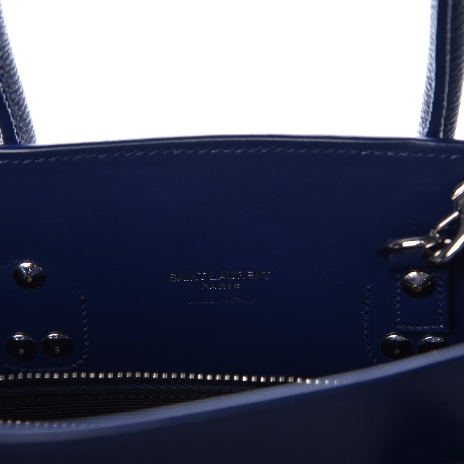 Saint Laurent Grained Calfskin Baby Sac De Jour Marine 6 of 6