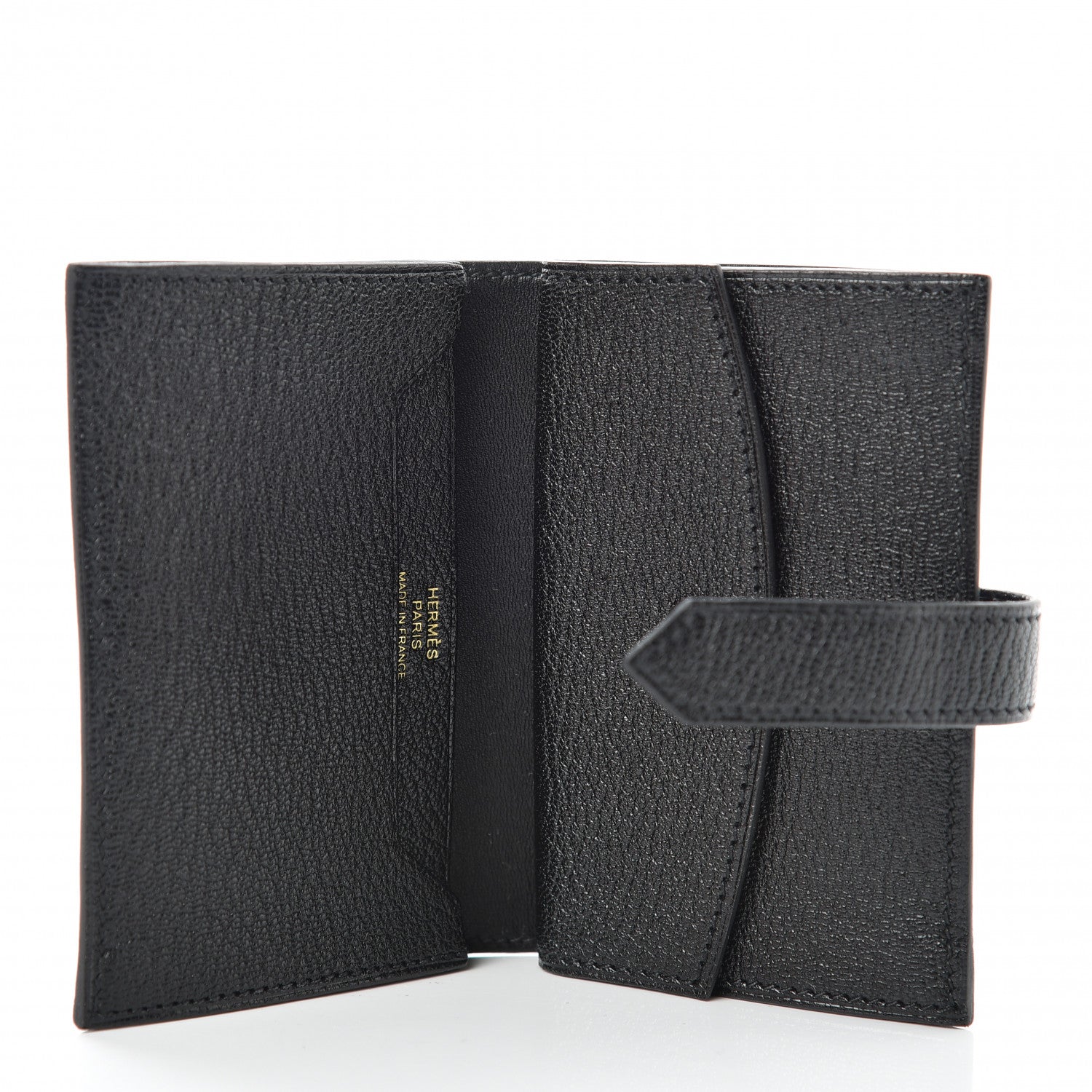 Hermes Chevre Mysore Mini Bearn Wallet Black 5 of 8