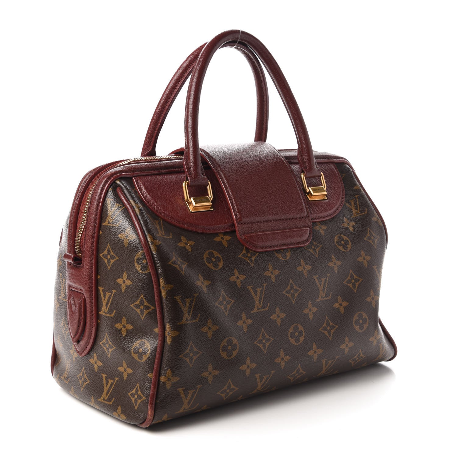 Louis Vuitton Monogram Golden Arrow Speedy Burgundy 3 of 9