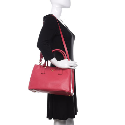 Prada Saffiano Lux Medium Tote Peonia 2 of 11