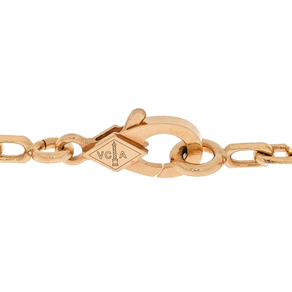 Van Cleef & Arpels 18K Yellow Gold Mother of Pearl 5 Motifs Vintage Alhambra Bracelet 3 of 6
