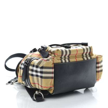 Burberry Vintage Check Small Rucksack Backpack Black 4 of 10
