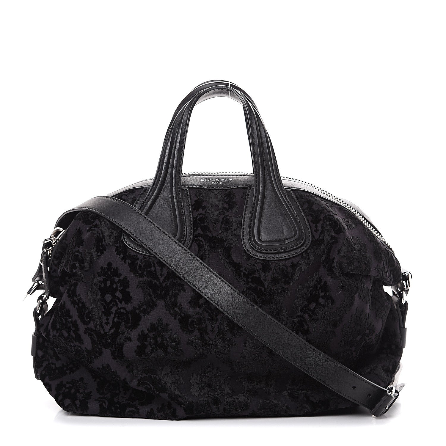 Givenchy Calfskin Velvet Devore Medium Nightingale Black 1 of 11