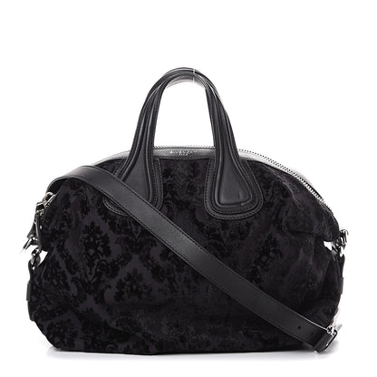 Givenchy Calfskin Velvet Devore Medium Nightingale Black 1 of 11
