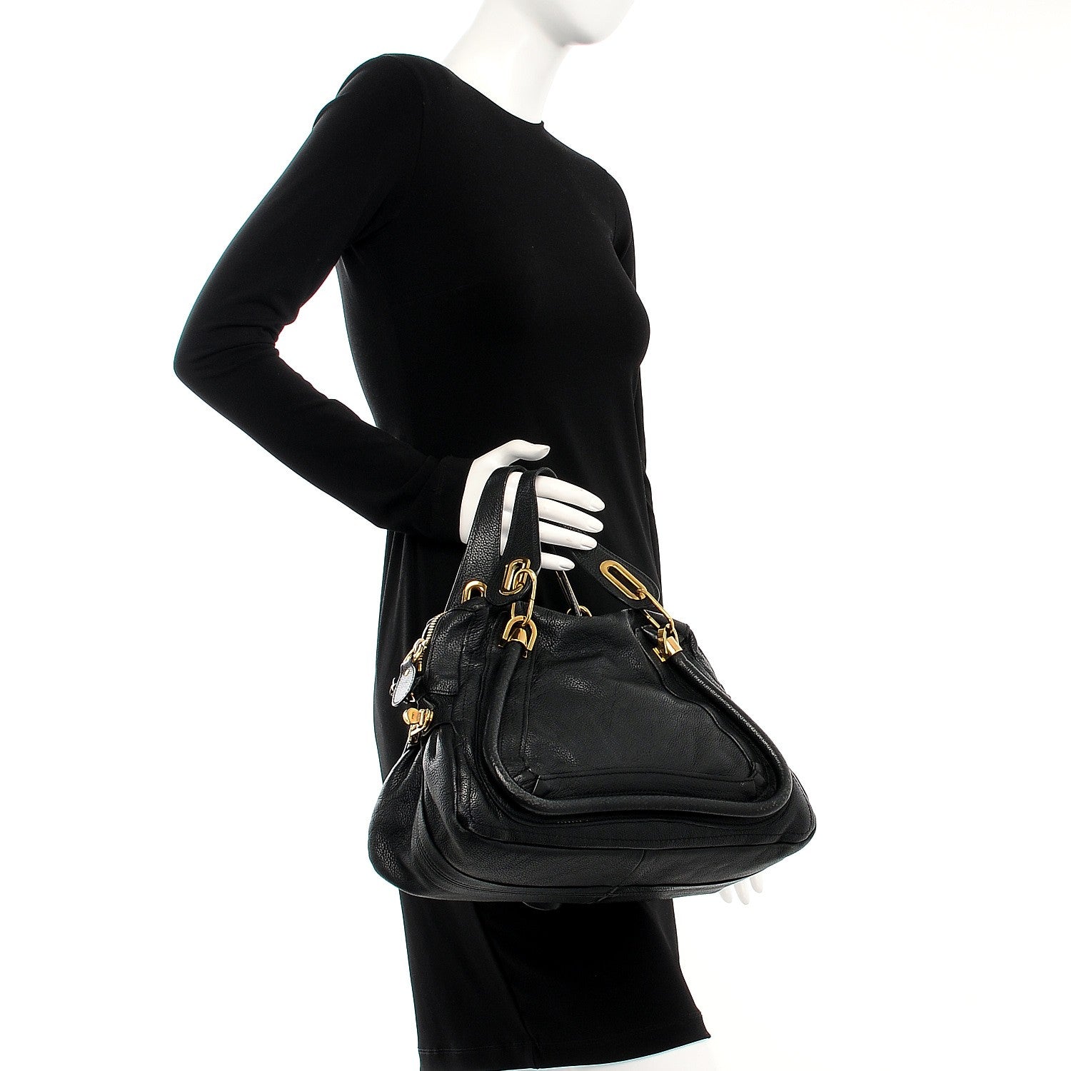 Chloe Calfskin Medium Paraty Black 3 of 20