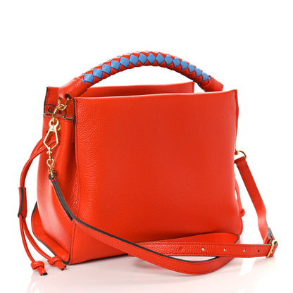 Mulberry Heavy Grain Small Iris Tote Coral Orange 3 of 8