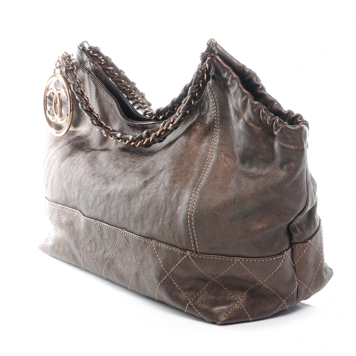 Chanel Calfskin Baby Coco Cabas Bronze 3 of 7