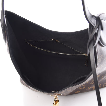 Louis Vuitton Monogram Flower Hobo Black 5 of 9