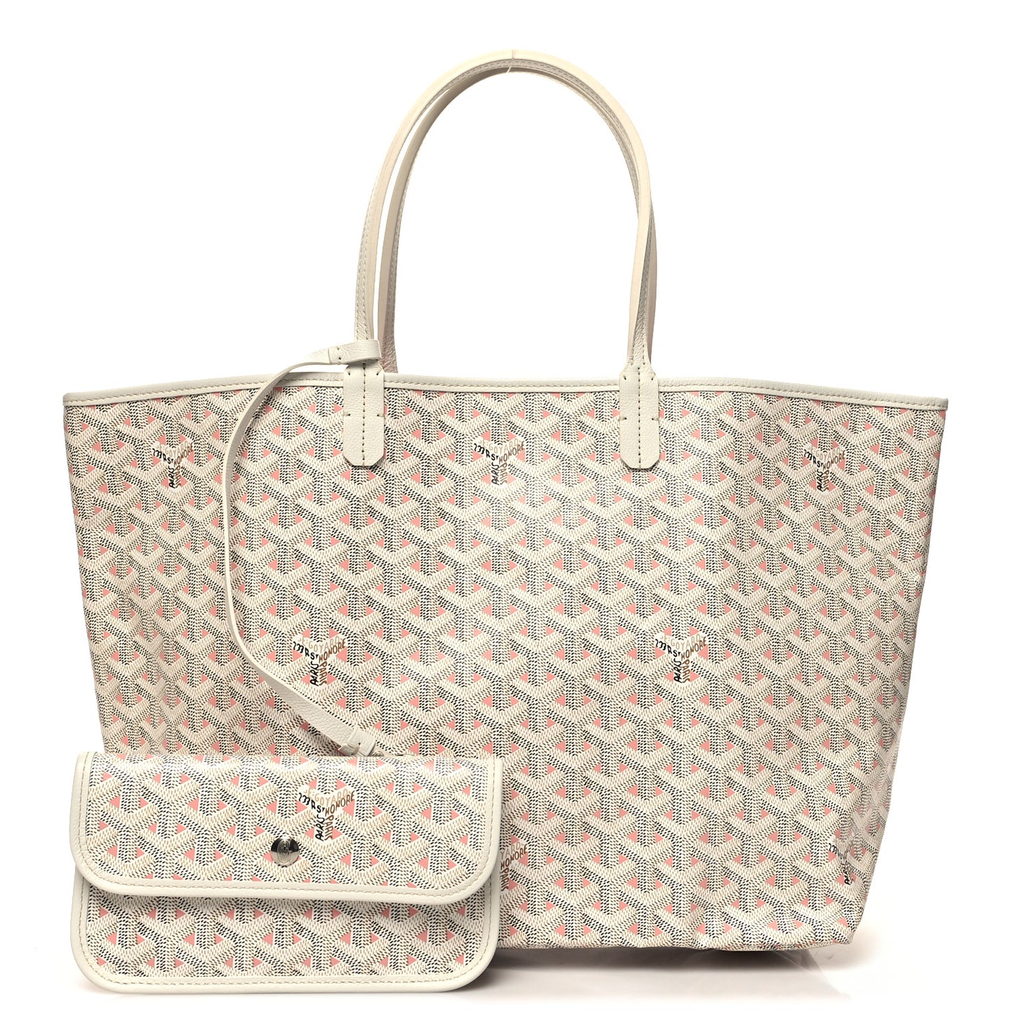 Goyardine Saint Louis Claire Voie PM White Pink