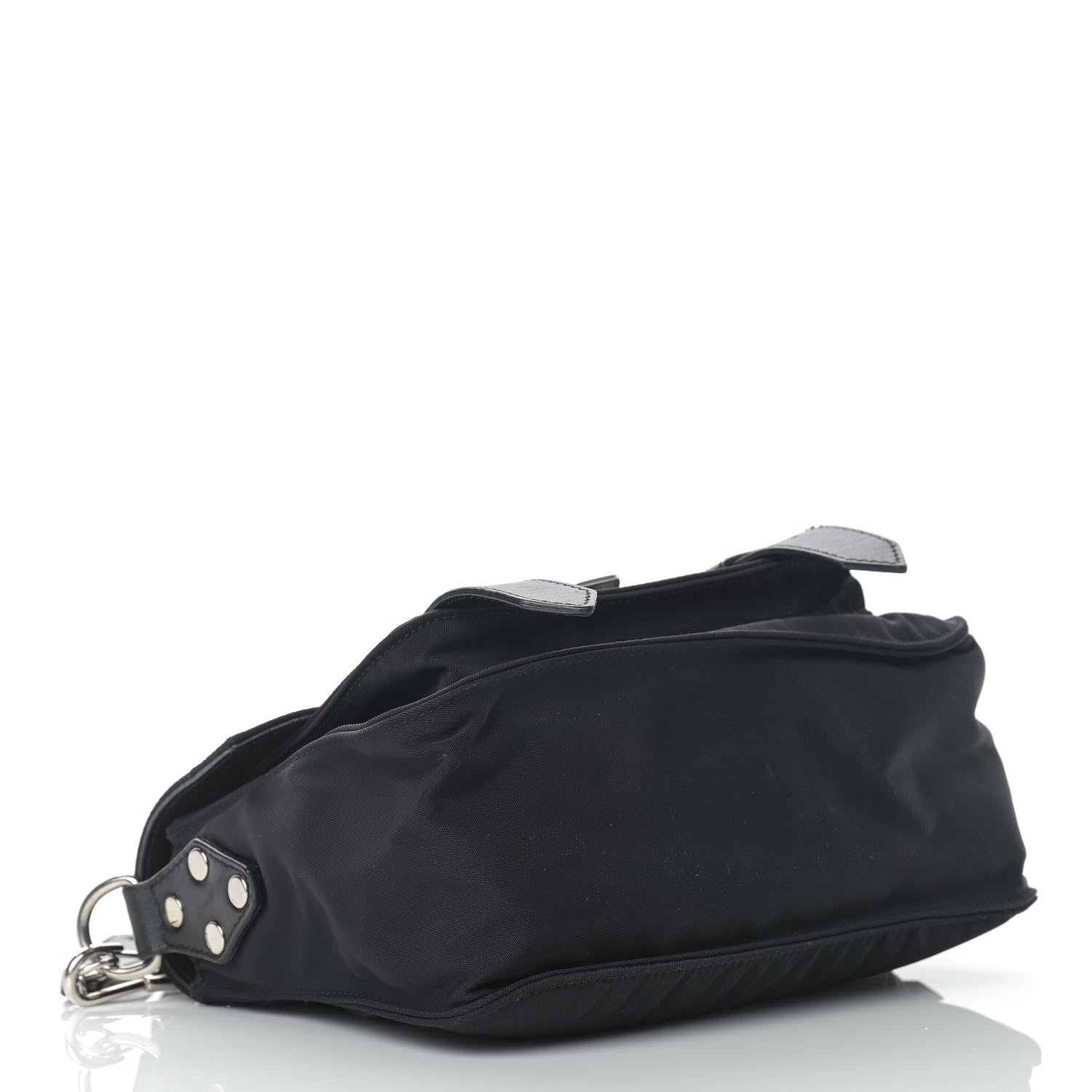 Proenza Schouler Nylon Calfskin PS1 Pouch Messenger Black 4 of 13