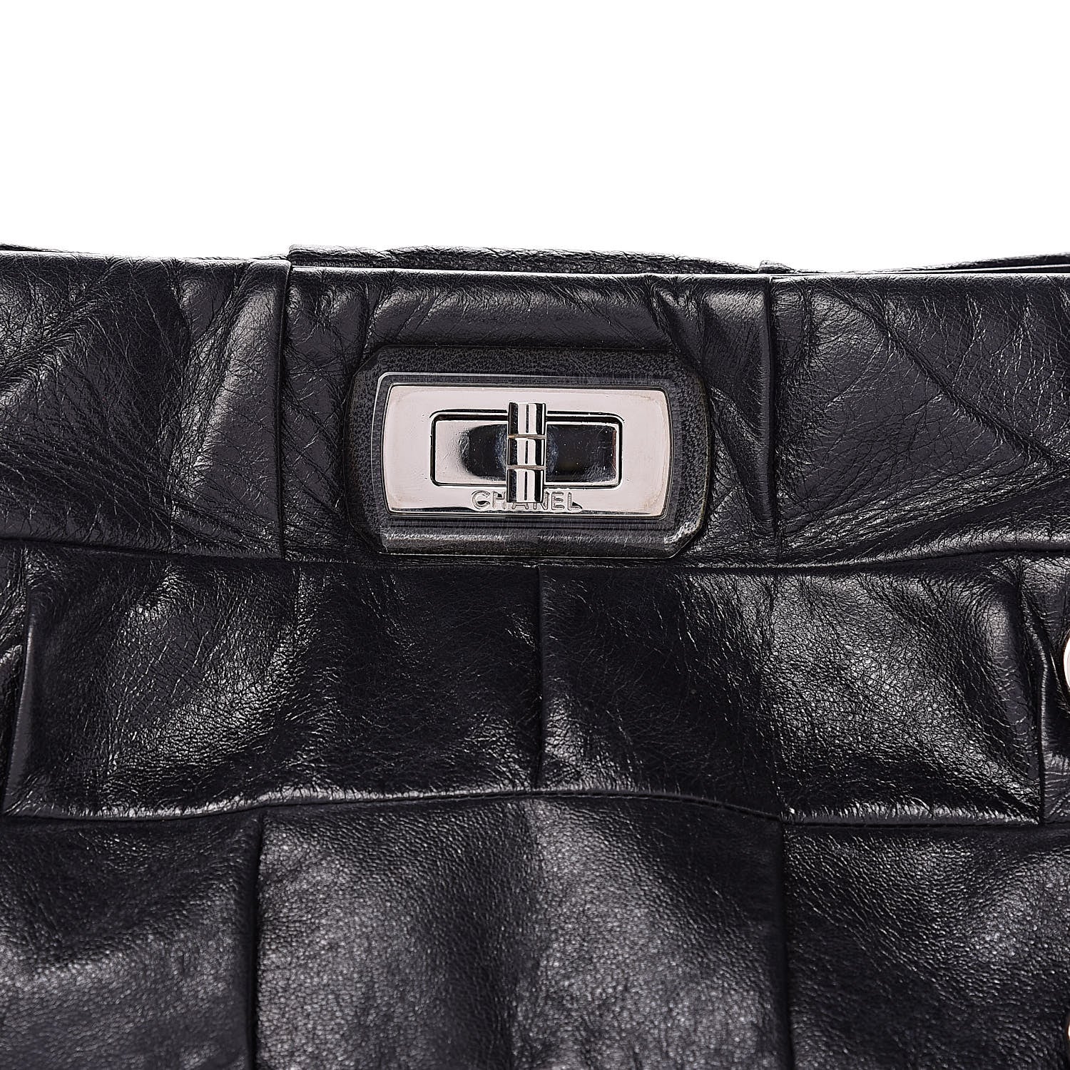 Chanel Lambskin Igloo Drawstring Tote Black 10 of 11