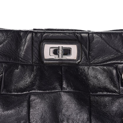 Chanel Lambskin Igloo Drawstring Tote Black 10 of 11