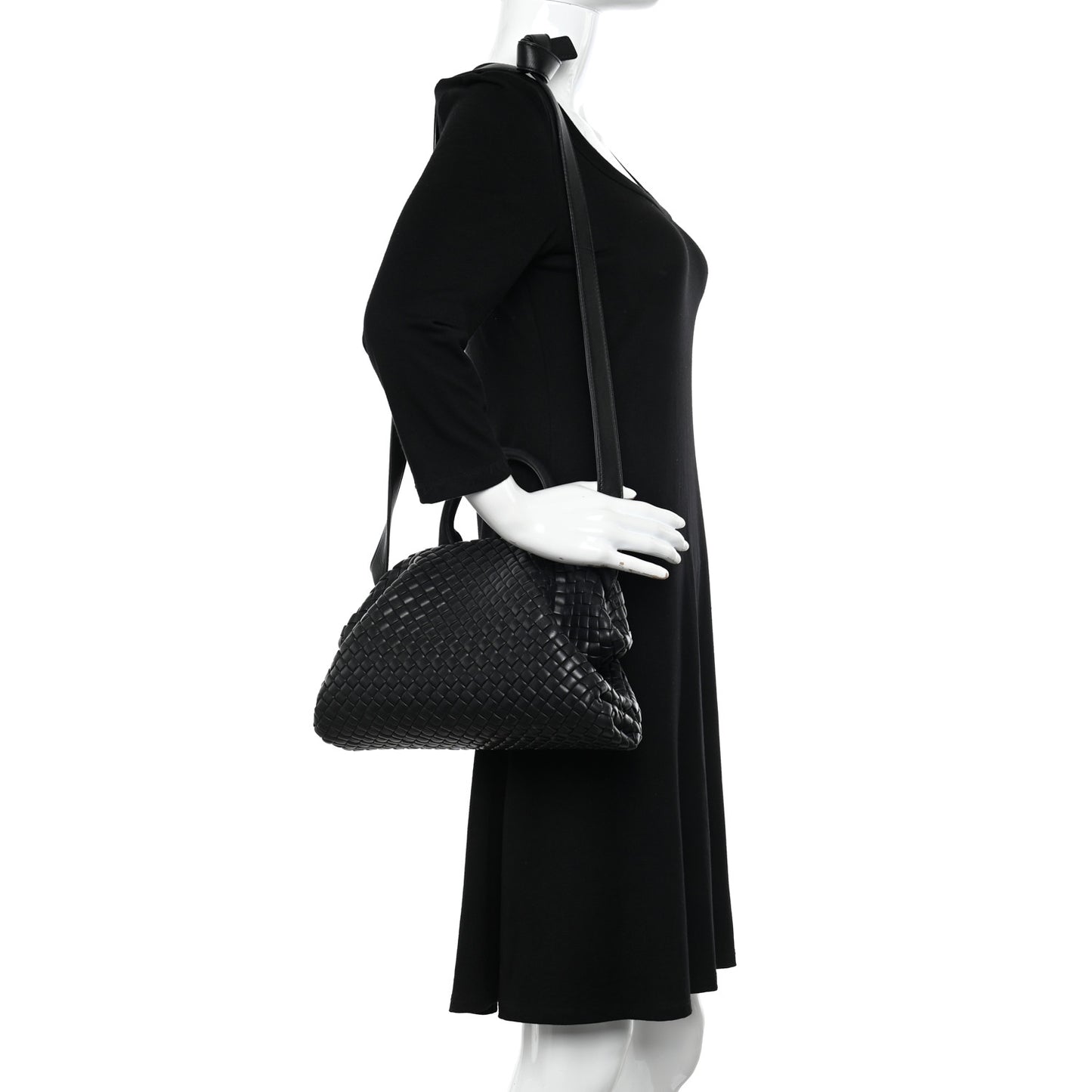 Nappa Intrecciato Small Padded The Handle Black