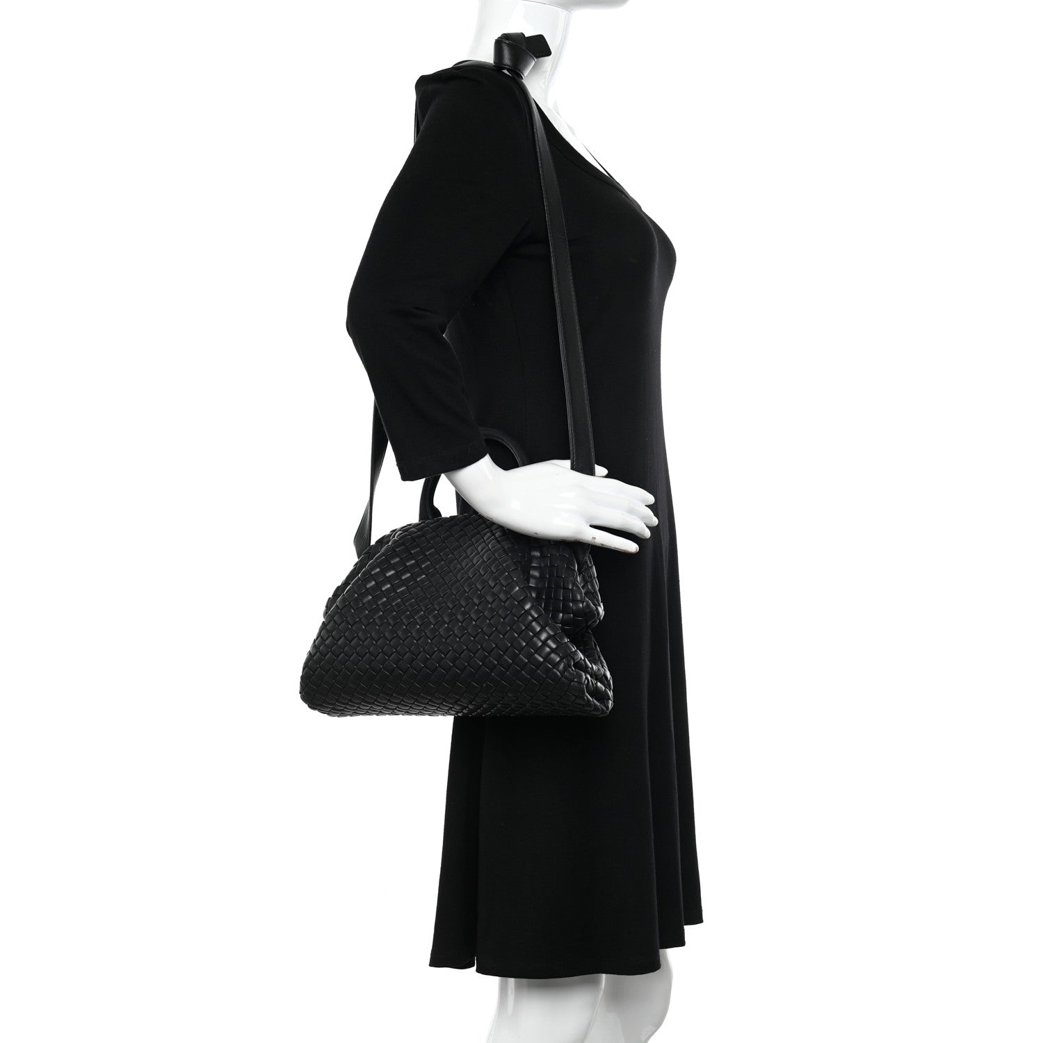Bottega Veneta Nappa Intrecciato Small Padded The Handle Black 2 of 9