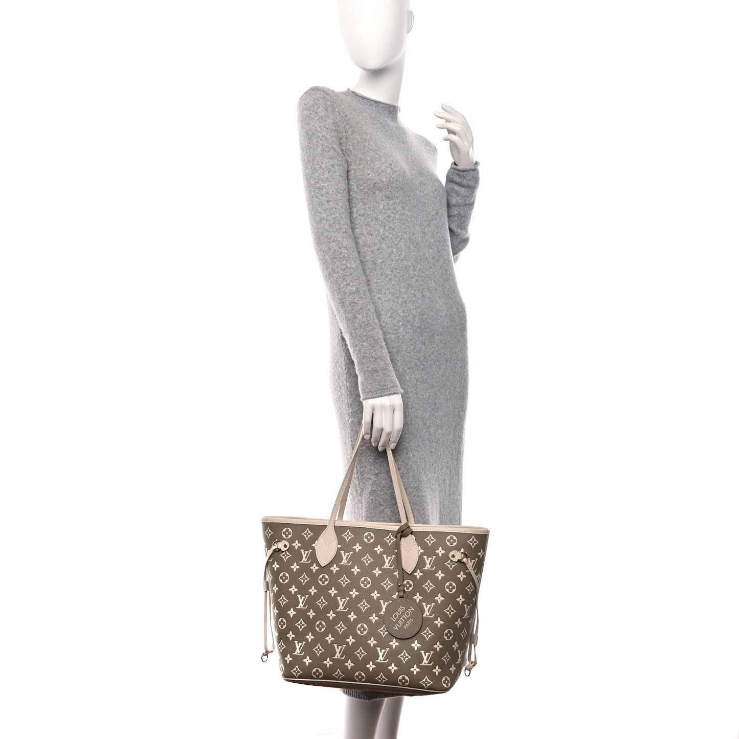 Empreinte Monogram Spring In The City Neverfull MM Kaki Beige Cream