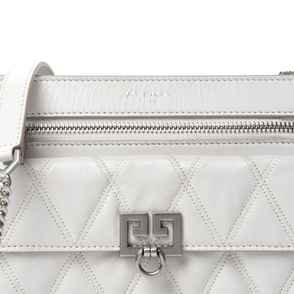 Givenchy Goatskin Diamond Quilted Pocket Crossbody White 9 of 9