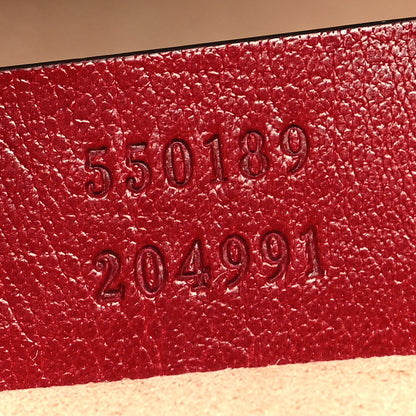 Gucci Piuma Lux Energy Medium Re(Belle) Convertible Bucket Bag Hibiscus Red 6 of 9