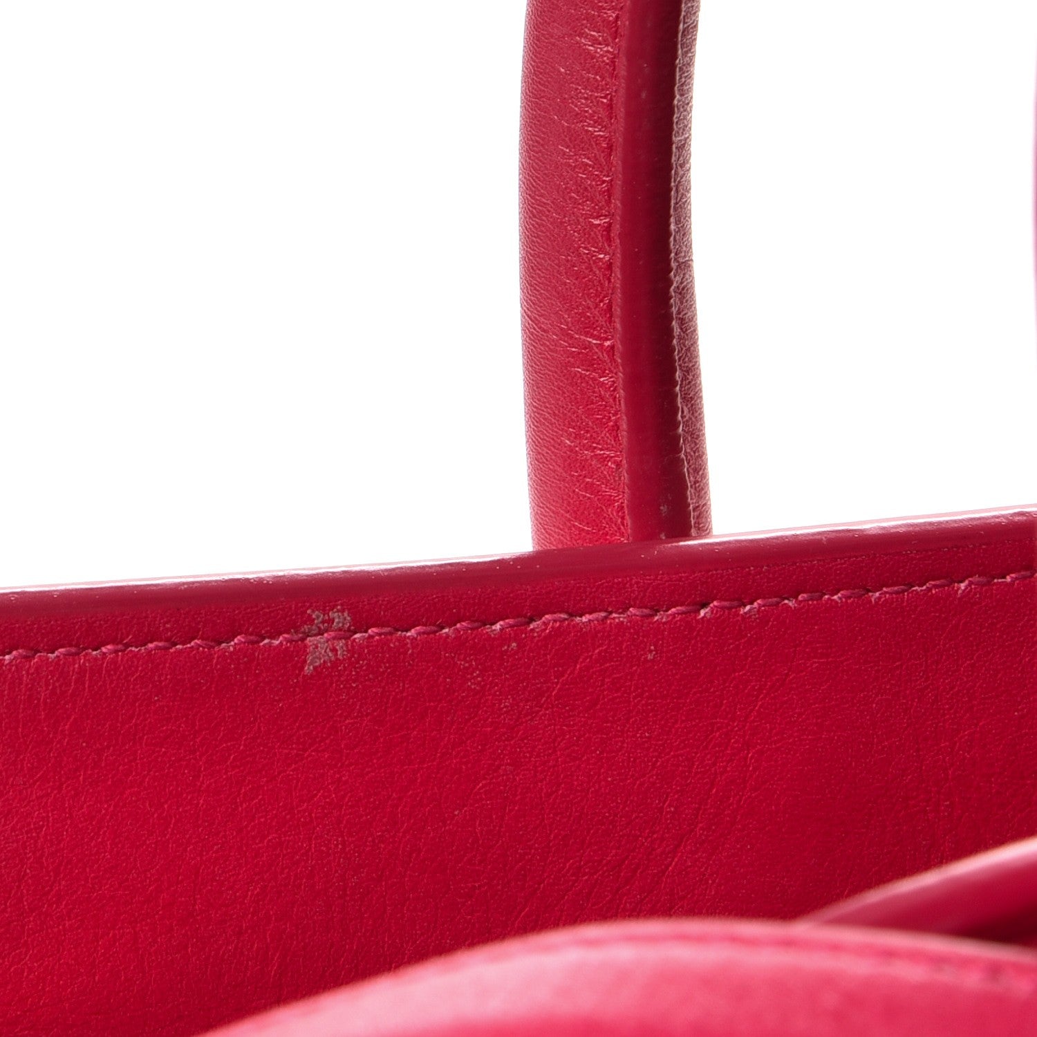 Saint Laurent Calfskin Small Sac De Jour Lipstick Fuchsia 15 of 19