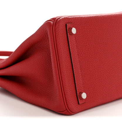 Hermes Togo Verso Birkin 30 Rouge Vif Rouge H 9 of 13