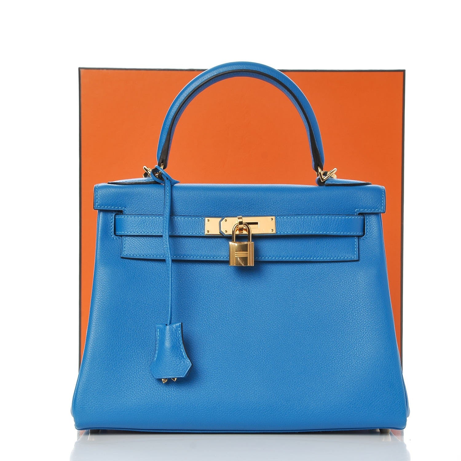 Hermes Evercolor Kelly Retourne 28 Bleu Hydra 35 of 35