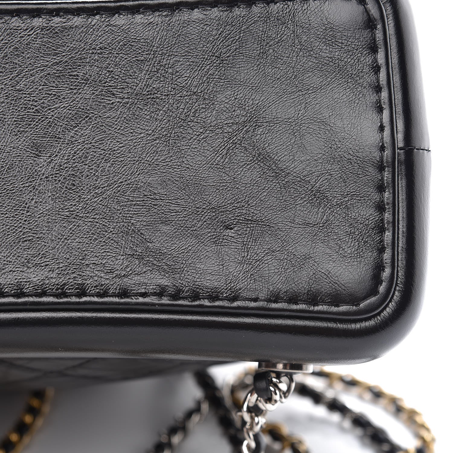 Chanel Aged Calfskin Quilted Gabrielle Backpack Black 11 of 11